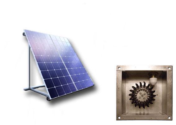 Pannelli fotovoltaici, miniturbine idroelettriche e generatori eolici